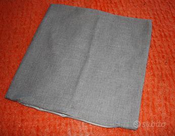 Copricuscino grigio e marrone poliestere 41x41 cm