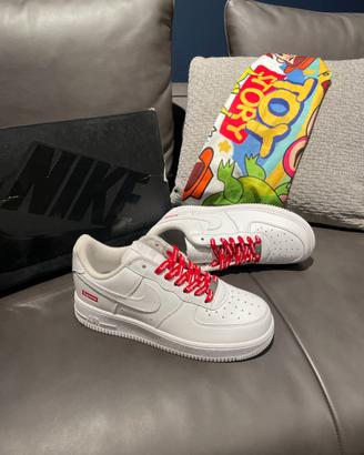 Nike Air Force 1 Low Supreme White 45
