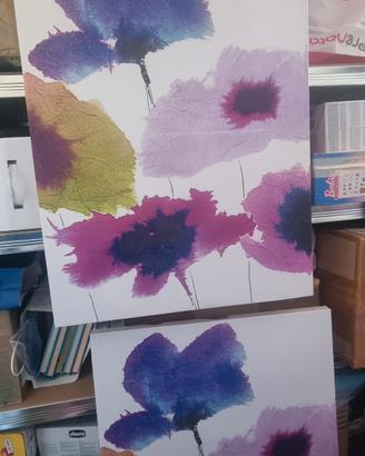 tele con fiori