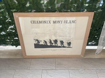 Quadro monte bianco chamonix