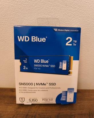 SSD NvMe WD Blue 2 TB sigillato 