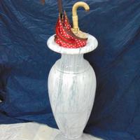 VASO/PORTA OMBRELLI IN MARMO BIANCO CARRARA