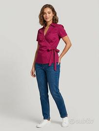 Camicia H&M vintage 2008 fucsia – taglia 38 Y2K