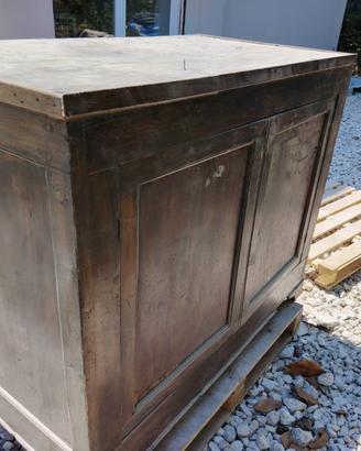 Mobile credenza in legno massello vintage 133x74x1