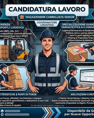 Magazziniere carrellista senior (farmaceut/turni)