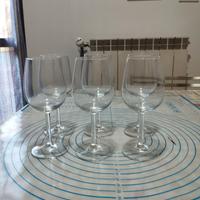6 bicchieri in cristallo 