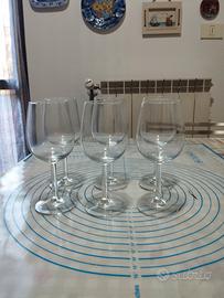 6 bicchieri in cristallo 