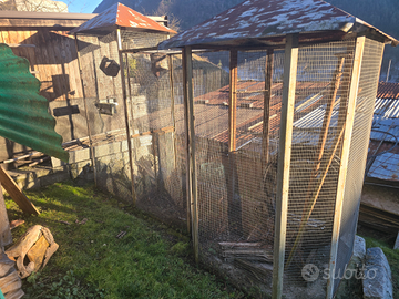 Voliera uccelli da esterno