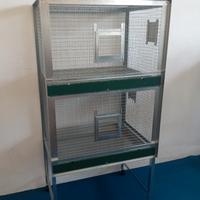 Voliera rialzata tetto pari