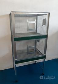 Voliera rialzata tetto pari