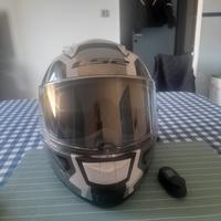 casco integrale con interfono