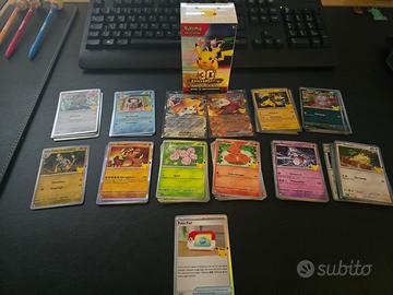 Lotto 74 Carte Pokémon 30th ITA + 2 ex