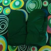 guanti da sci in piumino da uomo colore verdescuro