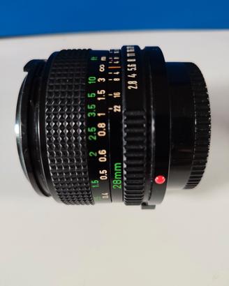 Obiettivo grandangolare Canon 28 mm