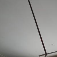 Lampadario modernariato Mezzaluna bianco