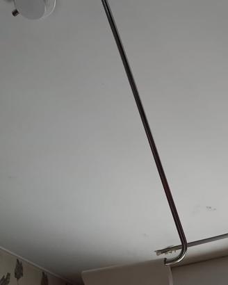 Lampadario modernariato Mezzaluna bianco