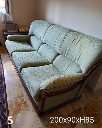divano 3 posti + 2 poltrone