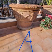 Vasi terracotta decorati