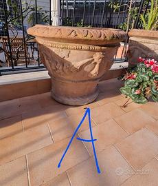 Vasi terracotta decorati