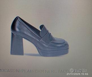 Mocassino donna platform tacco 9cm
