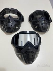 maschera moto casco universale o scii neve snowboa