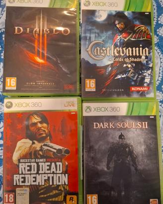 Lotto 4 giochi Xbox 360–Dark Souls II,Castlevan...