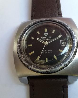 Orologio nivada grenchen diver vintage