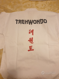 Completo Taekwondo per bambino 140 cm + accessori