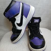 Scarpe Nike Air Jordan alte viola/nere 36