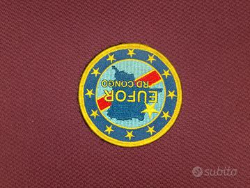 Stemma in tessuto EUFOR Congo.