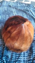 Cappello di pelliccia di volpe rossa, tg. 57