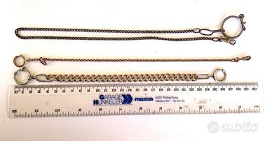N. 3 CATENELLE PER OROLOGIO DA TASCHINO