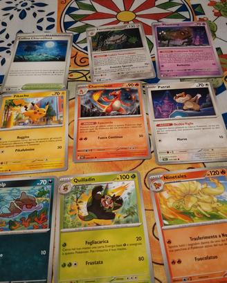 9 carte Pokemon 