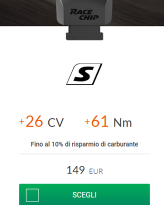 Modulo Aggiuntivo Centralina Race chip 2.0 tdi