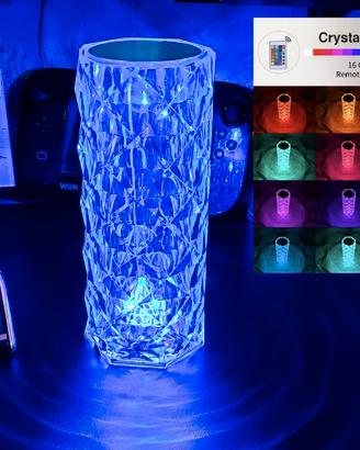 Lampada da tavolo GRANDE in Cristallo acrilico USB