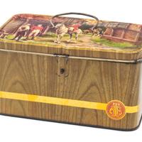 Scatola in latta Lievito Bertolini cinquantenario 