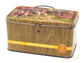 Scatola in latta Lievito Bertolini cinquantenario 