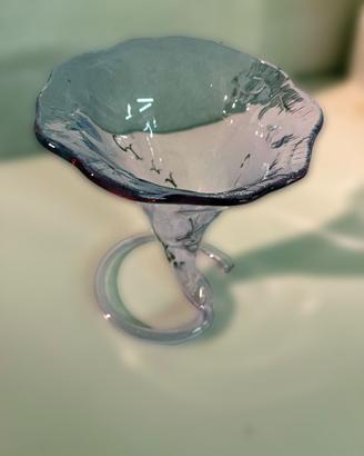 Vaso Cornucopia Vintage in Vetro di Murano