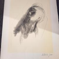 Emilio Greco litografia originale firmata a mano.