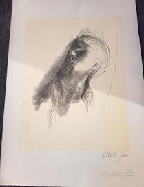 Emilio Greco litografia originale firmata a mano.