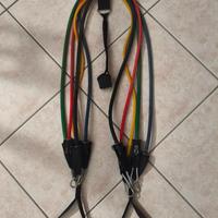 set corde elastiche per pettorali / attrezzi sport