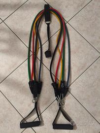set corde elastiche per pettorali / attrezzi sport