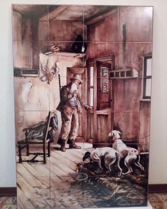 Quadro di Cacciatore con cani