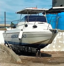 Barca semi cabina fishermann