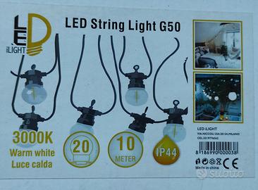 catena lampadine luminose