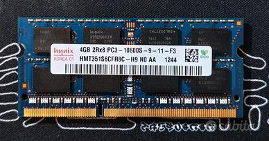 DDR3 Sodimm 4 GB 1333 mhz