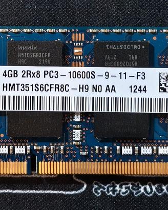 DDR3 Sodimm 4 GB 1333 mhz