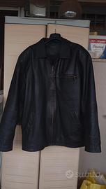 Giacca di pelle nera