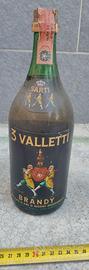 Bottiglia Brandy 3 Valletti Sarti Bologna Vintage