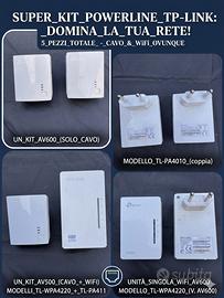 SUPER KIT Powerline TP-Link - 5 Pezzi